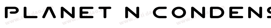 Planet N Condensed字体转换